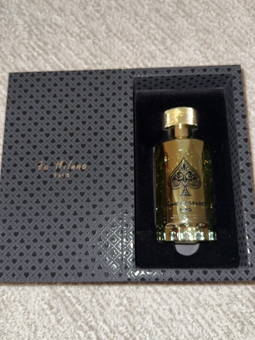 Jo Milano King Game of Spades 3.4 FL oz 100 mL 100% REAL.